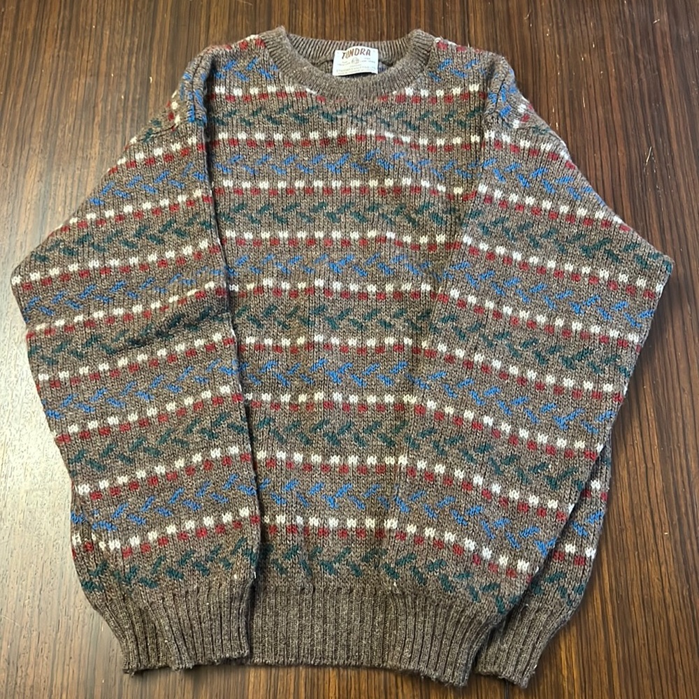 Mens Wool Tundra multicolor | Large | Excellent Condition NOS